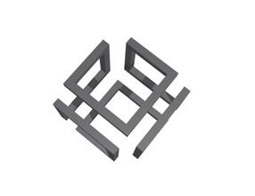 infini cube libre 3d impression modèle in mathématique art 3dexport math figure forme dé géométrique polyèdre 3dprint abstrait 3d print model - Mito3D