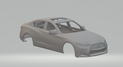 Infiniti q50 döküm Sıcak tekerlekler yuva slotcar slot car oyuncaklar araba 3dpirnt Yazdır baskı yazdırılabilir 3d print model - Mito3D