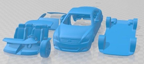 infinito q60 g37 cupê 2009 imprimível carro fenda escalextrico Tamiya rc miniz passatempo micro 3d print model - Mito3D