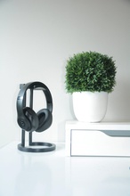 infinity headphone stand headphones audio accessory tech office accessories decor desk 3d print model - Mito3D