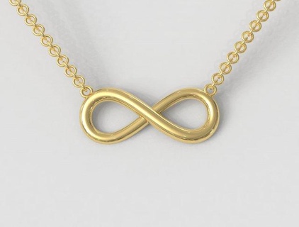 infinity necklace  necklaces pauloranieri trendy fashion modern silver necklace infinity infinity-necklace gold-necklace eternity love good-vibes silver-necklace pendant infinity-pendant  3d print model - Mito3D