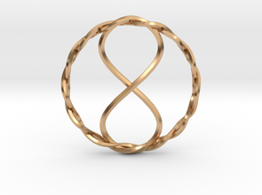 infinity pendant 3d print model in pendants 3dexport colgante infinito 3d print model - Mito3D