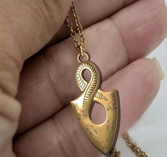 infinity pendant ancient necklaces pharaonic inscriptions pendants 3d jewelry gold printable silver bangle 3dsmax egypt prototype stl printing milling bracelets 3d print model - Mito3D