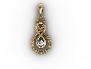 infinity pendant diamond jewel jewellery jewelry matrix necklace pendants printable render rhino rings stone woman women 3d print model - Mito3D