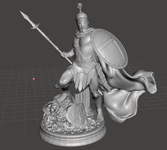 inspirado cena filme 300 rei leonidas base pronto 3d impressão imprimível Esparta diorama 3d print model - Mito3D