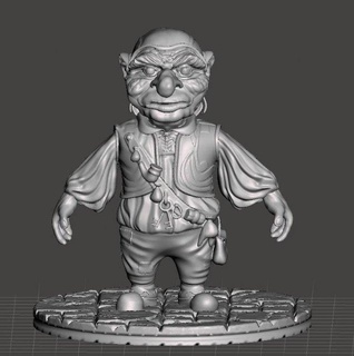 inspired 1986 movie labyrinth hoggle monsters & creatures laberinto jim henson hogwart 3d print model - Mito3D