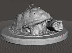 inspirado 80s película historia morla 3d impresión modelo in monstruos criaturas 3dexport pecado aleta tortuga gigante antiguo imprimible 3d print model - Mito3D