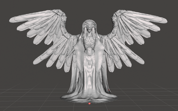 inspirado ángel of muerte película hellboy ii 3d impresión modelo in monstruos criaturas 3dexport ejército dorado hellboy2 ejercito 3d print model - Mito3D