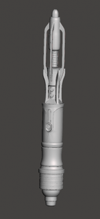 inspired doctor series 14th sonic screwdriver david tennant sonicscrewdriver doctorwho 3d print model - Mito3D