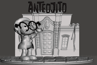 inspirado figura anteojito criação garcia ferre argentina garciaferre a o personagem revista 3d print model - Mito3D