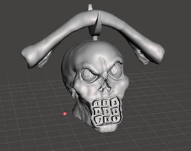 inspired figure ghostbusters animated series of filmation ansabone skull phone 3d print model in monsters & creatures 3dexport telefono printable cazafantasmas de 3d print model - Mito3D