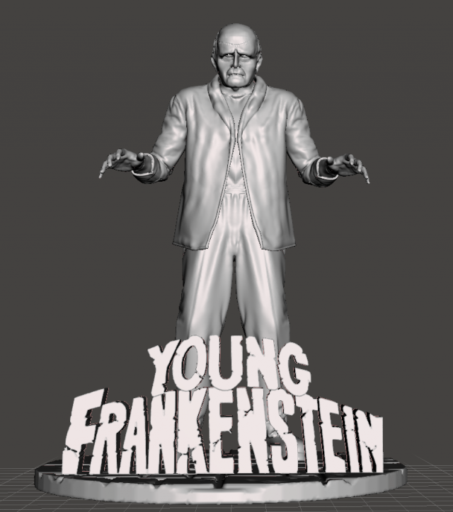 inspirado película joven frankenstein mel Arroyos criatura martyfeldman jovencito melbrooks monstruo 3D print model - Mito3D