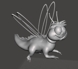 inspiriert rosa panther animiert serie libelle creazylegs kran 3d drucken modell monster kreaturen 3dexport beine verrückt el moskito drachen 3d print model - Mito3D