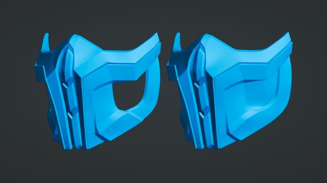 inspired by samurai 3d print model in 3dexport armor art diy face game mask ninja protection cosplay props gamecharacter scan freeze 3D print model - Mito3D