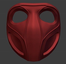 inspirado by skarlet máscara 3d impresión modelo in juguetes 3dexport armadura cara hembra lucha juego ninja proteccion personaje cosplay historietas accesorios samurai 3d print model - Mito3D