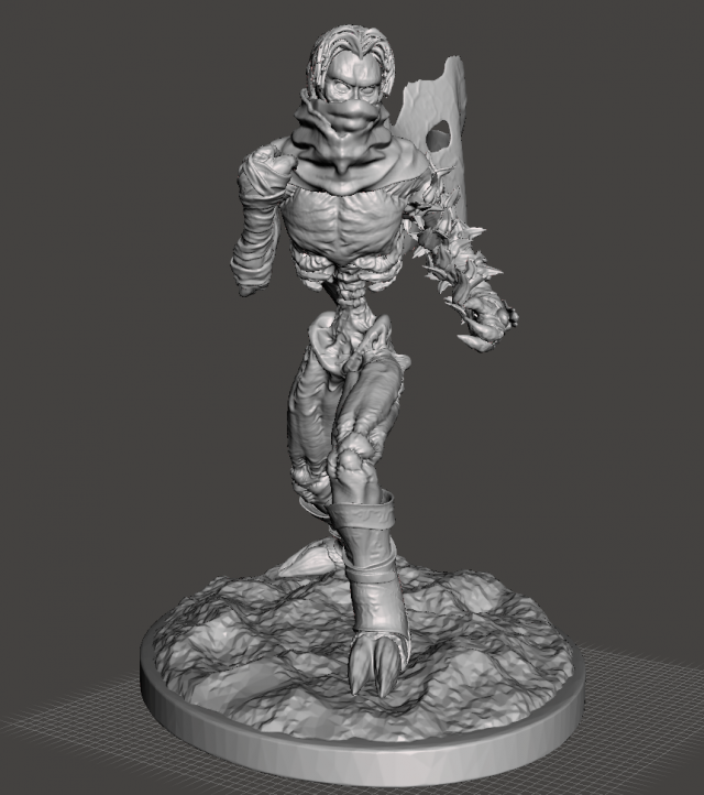 inspirado alma destruidor raziel figura pronto 3d impressão modelo in monstros criaturas 3dexport kain legado ladrão ex vampire vampiro imprimível 3D print model - Mito3D