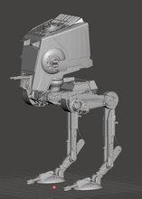 inspired star wars imperial walker at-st 3d print model in 3dexport waker starwars caminante la guerra de las galaxias atst 3d print model - Mito3D