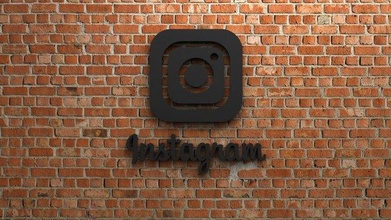 instagram logo 3d print model in sculpture 3dexport social-media conncetion fb whatsapp tiktok twitter google chrome communication pinterest linkedin 3d print model - Mito3D