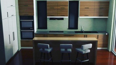 interior design kitchen 3d model in 3dexport livingroom 3d print model - Mito3D