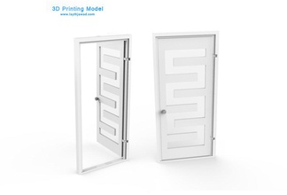 porta interna diorama 3d stampabile il cancello gioco casa interno le miniature scala 3d print model - Mito3D