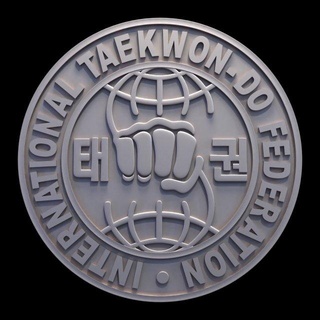 internacional taekwon federação logotipo 3d impressão modelo sinais logotipos taekwondo símbolo 3d print model - Mito3D