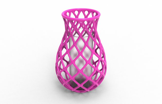 Verflechtung Linie Vase Dekor Container Blume dekore Pflanzen Innere Design Topf Geschenk Natur Grün Kunstwerk 3D print model - Mito3D