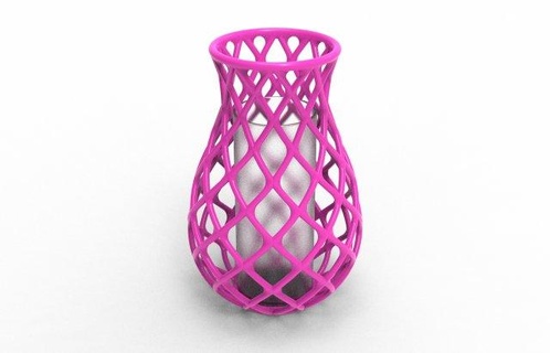 Verflechtung Linie Vase Dekor Vase Container Blume dekore Pflanzen Innere Design Topf Geschenk Natur Grün Kunstwerk 3d print model - Mito3D