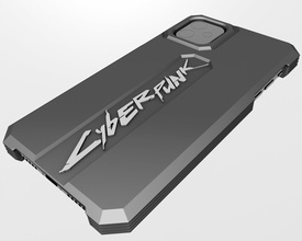 iphone 11 case cyberpunk 3d print model in phone cases 3dexport technology apple iphone11 printinh gadgets phonecases design production 2077 cyberpunk2077 3d print model - Mito3D
