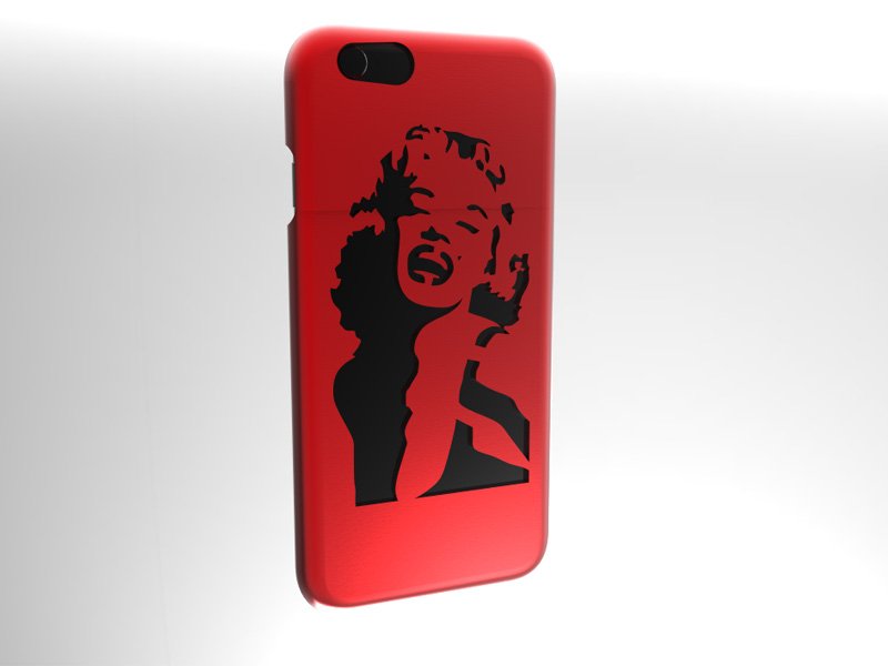 iphone 6 - 6s marilyn monroe case cell phone 3D print model - Mito3D