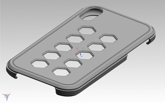 iphone x xs caso funda sesto elemento 3d impresión modelo in teléfono casos 3dexport manzana artilugio printing model 3d print model - Mito3D