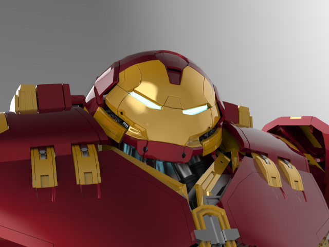 iron man mark 44 - hulkbuster free 3D print model - Mito3D