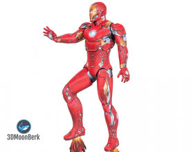Demir adam işaret 46 dc süper kahraman komik Adam hayret 3d Yazdır sert zırh Tony Tonystrak karakter Hulk batman minyatürler film karikatür robot 3d print model - Mito3D