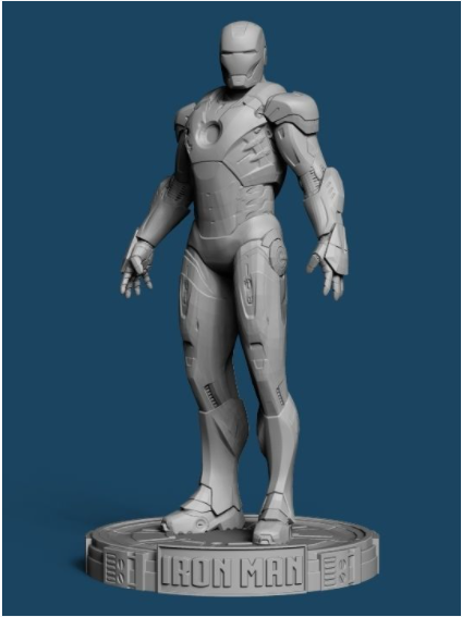 eisen mk7 stehen 3d drucken modell 3dexport skulptur statue danke endspiel rächer kapitän amerika tony stark wunder kunst comic spiele spielzeuge zahl 3D print model - Mito3D