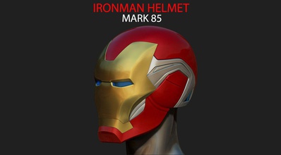 ironman helmet - mark 85 infinity war endgame marvel 3d print model in game accessories 3dexport iron man cosplay mark85 mk85 costume suit head tony stark ironmanmark85 3d print model - Mito3D