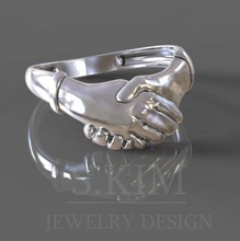 italian fede wedding ring printable 3d model design cnc milling earring jewel gold silver pendant jewelryprintable jewelry santa rita 3d print model - Mito3D