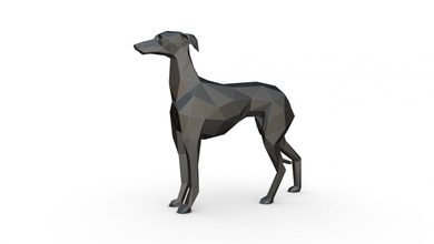 i̇talyan tazı 3d yazdır model in hayvanlar 3dexport sanat hediye düşük poli 3dprint hayvan dekor heykelcik iç tasarım minyatürler heykel oyuncak karikatür japon kağıt katlama sanatı köpek 3d print model - Mito3D