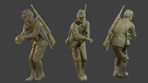 italien soldat attach2 ww2 it10 figurines miniature soldiers toy action figure military miniatures historical scale model m91 italian soldier warrior man war battle scene small italique brave hero stunning army carcano male fighter 3d print model - Mito3D