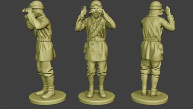 italiano serbatoio equipaggio unità ww2 action3 itcu1 uomo miniatura figurina scultura figura soldato guerra azione militare esercito warii asse fascista regione 3d print model - Mito3D