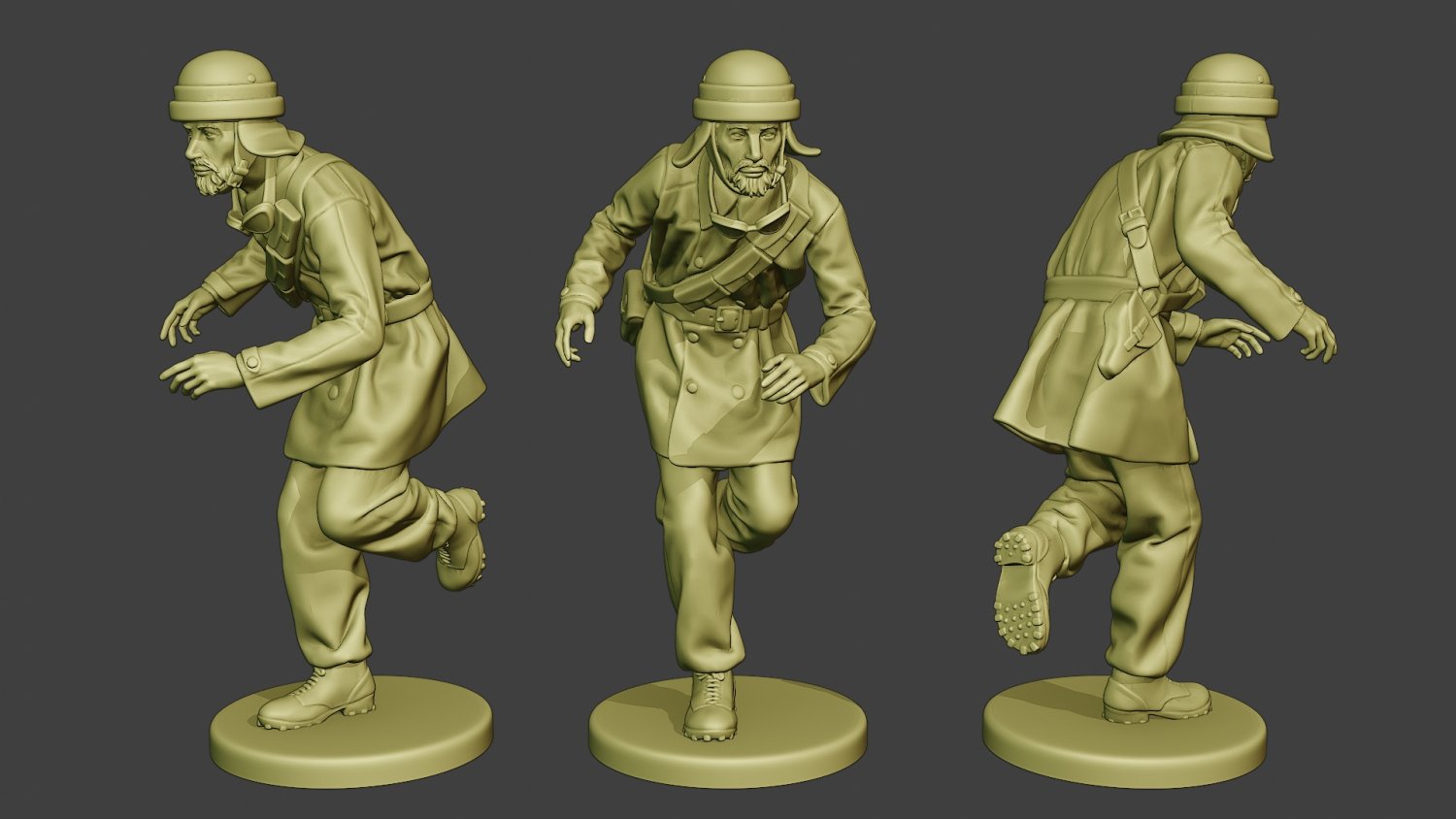 italian tank crew unit ww2 itcu1 man miniature figurine sculpture figure soldier war action military army warii axis fascist regio esercito 3D print model - Mito3D