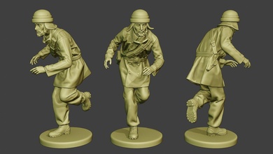 italien réservoir équipage unité ww2 itcu1 homme miniature figurine sculpture figure soldat guerre action militaire armée warii axe fasciste Région 3d print model - Mito3D