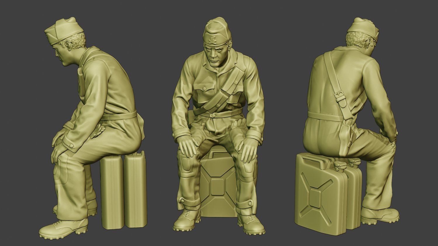 i̇talyan tank mürettebat birim ww2 oturmak itcu1 3d yazdır model in figürinler 3dexport adam minyatür heykelcik heykel şekil asker savaş aksiyon askeri ordu warii eksen faşist bölge 3D print model - Mito3D