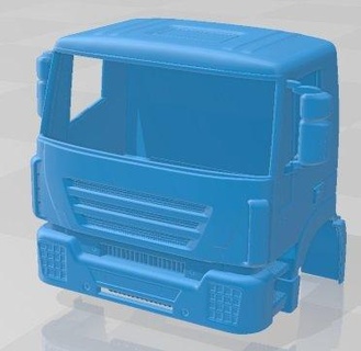 iveco 682 printable body cabin truck automotive slot scalextric tamiya rc miniz hobby micro diecast 3d print model - Mito3D