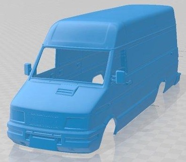 iveco diariamente 1996 imprimível corpo furgão automotivo fenda escalextrico Tamiya rc miniz passatempo micro diecast 3d print model - Mito3D