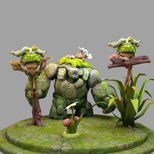 ivern league of legends 3d print model in monsters & creatures 3dexport character toy body lol champion stl 3dprint games toys game accessories art 3d print model - Mito3D