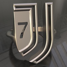 77 erkek yüzüğü mücevher takı futbol juventus Komiser juve yüzük mensring 3d print model - Mito3D