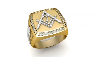 j - letra de el anillo sellar cnc la carta alfabetos colgante singet signetring diamante oro plata platino zbrush letras 3dprintable imprimible joya pandle jewells señores 3d print model - Mito3D