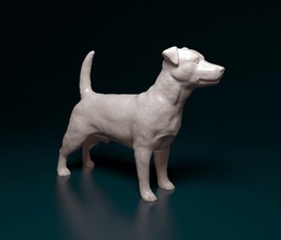 jack russell terrier 3d impression modèle in figurines 3dexport chien animal printready imprimable stl obj 3d print model - Mito3D