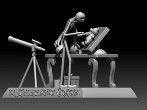 jackskeleton 3d impressão modelo in monstros criaturas 3dexport macaco skellington abóbora monstro fantasia ficcional criatura disney esqueleto osso miniaturas estatuetas 3d print model - Mito3D