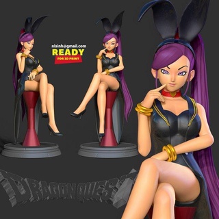 Jade Drachen Suche Frau Bunnygirl niedlich 3d print model - Mito3D
