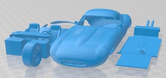 jaguar eagle gt printable car automotive slot scalextric tamiya rc miniz hobby micro diecast 3d print model - Mito3D